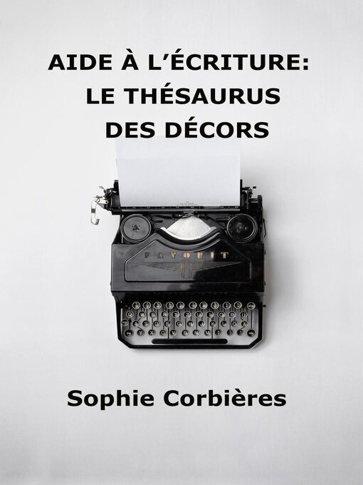 Title details for Aide à l'écriture by Sophie Corbières - Wait list